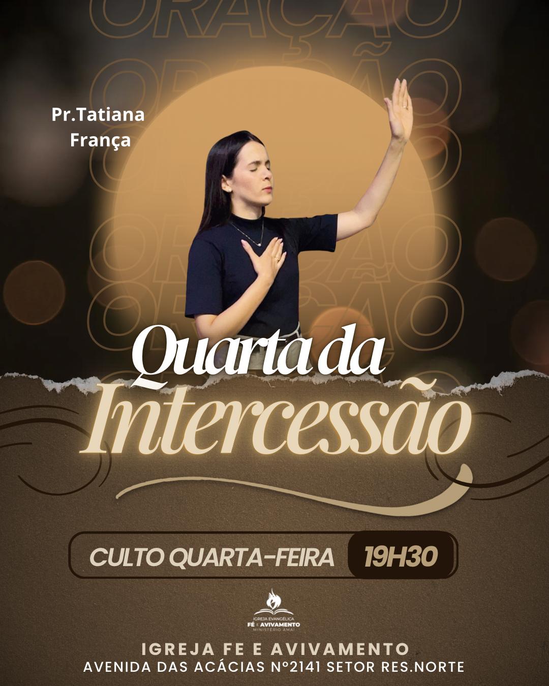 Arte do Evento: Quarta da Intercessão